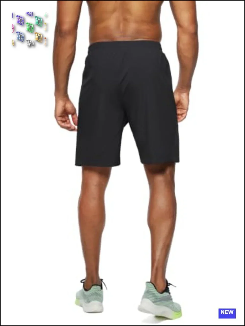 Men's Lightweight Gym Athletic Shorts with Zipper Pockets for Workout Running